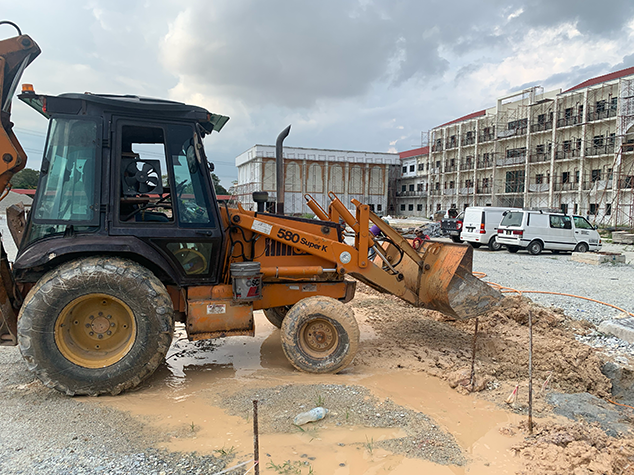 Backhoe Cable pipe